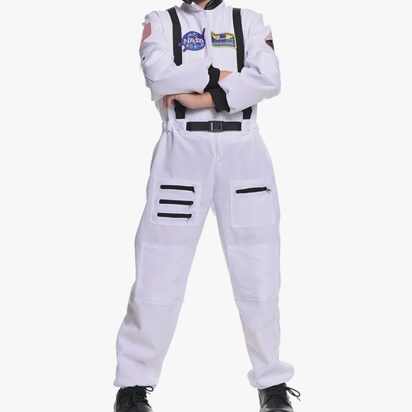NEW Astronaut Space Commander Costume for Kids White and Black - Picture 1 of 15